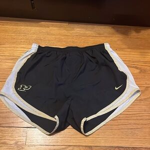 Black Nike running shorts